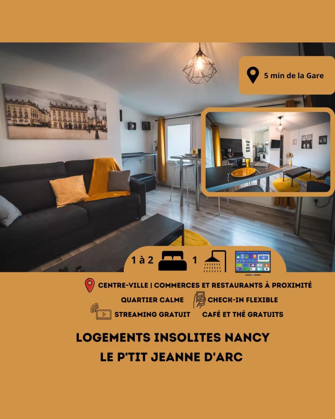 Le P'Tit Jeanne D'Arc Logements Insolites Nancy Bagian luar foto